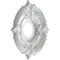 Ekena Millwork Attica PVC Medallion (Canopies up to 5"), 13"OD x 3 1/2"ID x 3/4"P, Metallic Sea Mist CMP13ATFSM - alternate 5